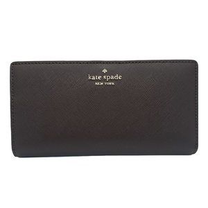 Kate Spade Laurel Way Stacy Large Wallet Chocolate Cherry Brown